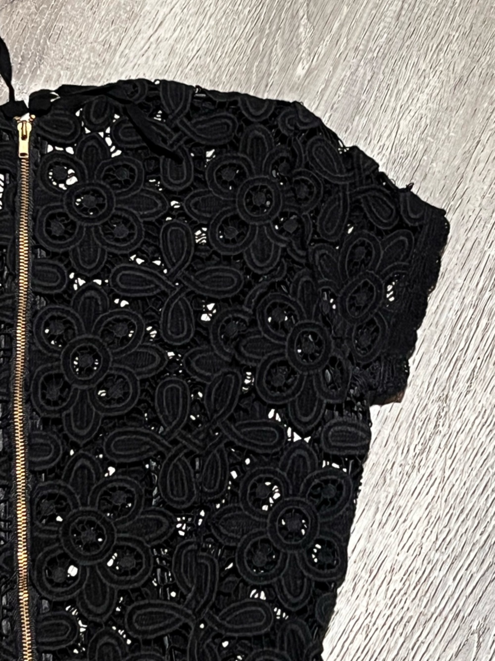 Exclusive for Intermix Black Lace Top - Picture 13 of 16